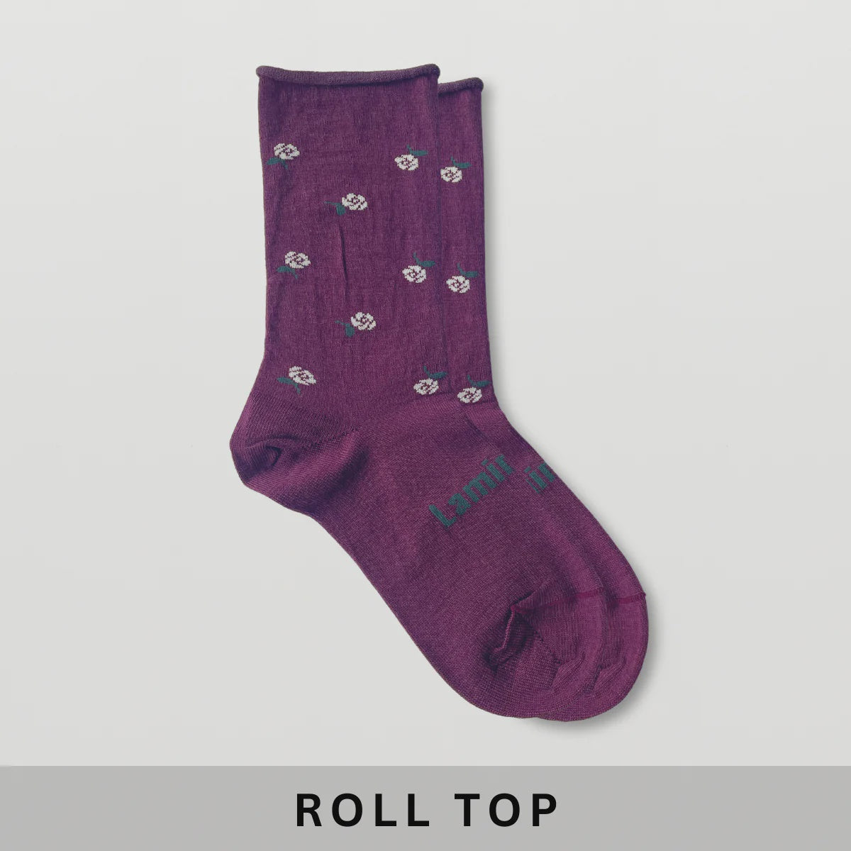 Lamington | Women's Merino Roll Top Socks - Glad