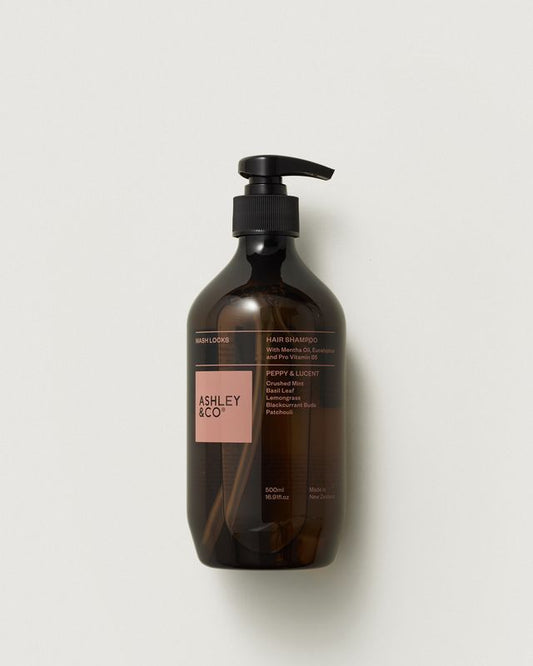 Ashley & Co Wash Locks balanced shampoo 500ml, Peppy & Lucent
