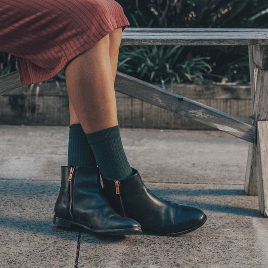 Lamington | Women's Merino Wool Crew Socks - Tuatara