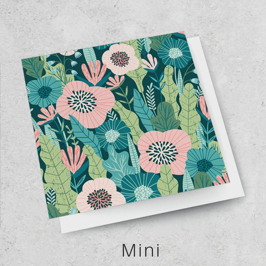 Poppy Botanical | Mini Greeting Card