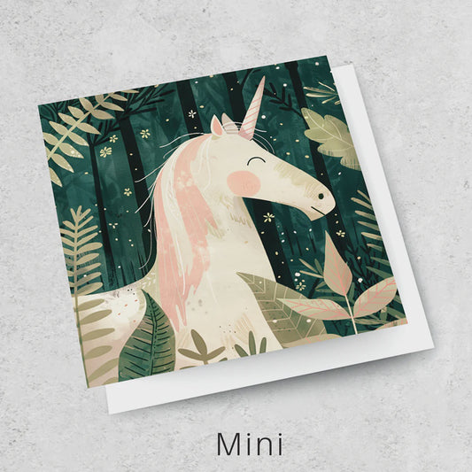 Unicorn | Mini Greeting Card
