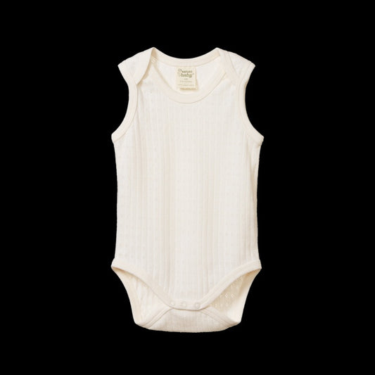 Nature Baby | Pointelle Singlet Bodysuit