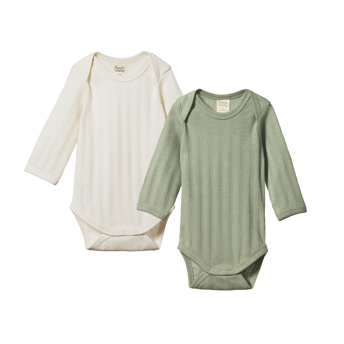 Derby Long  Sleeve Bodysuit | 2 Pack