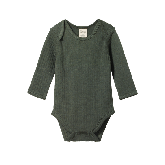 Long Sleeve Bodysuit | Pointelle Merino