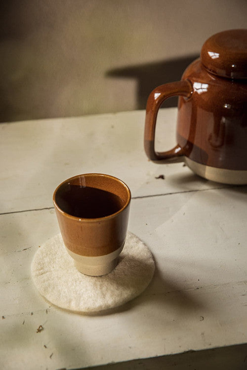 Round  Pastille 100% Felt Coasters - 12cm - Set of 4