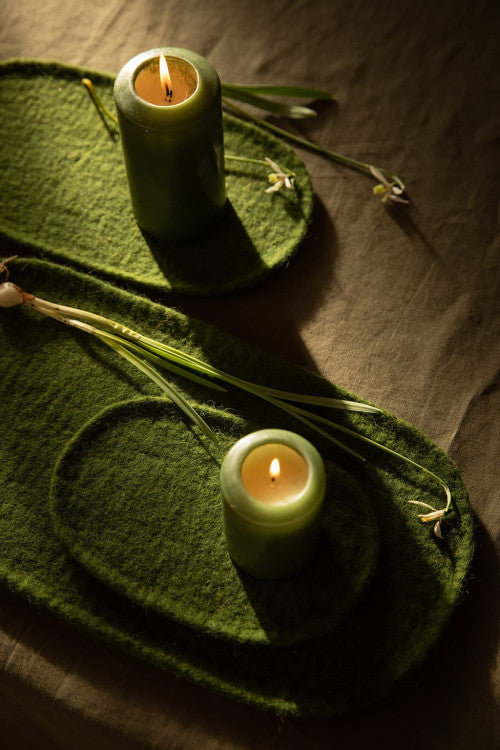 Plato Oval Felt Trinket Trays