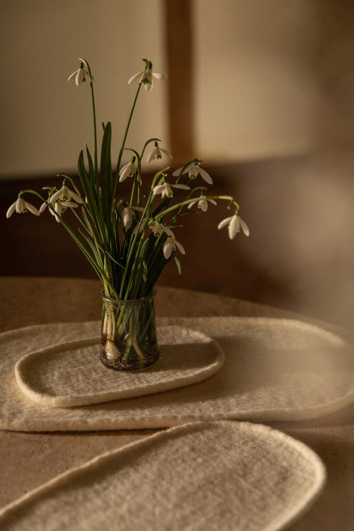 Plato Oval Felt Trinket Trays