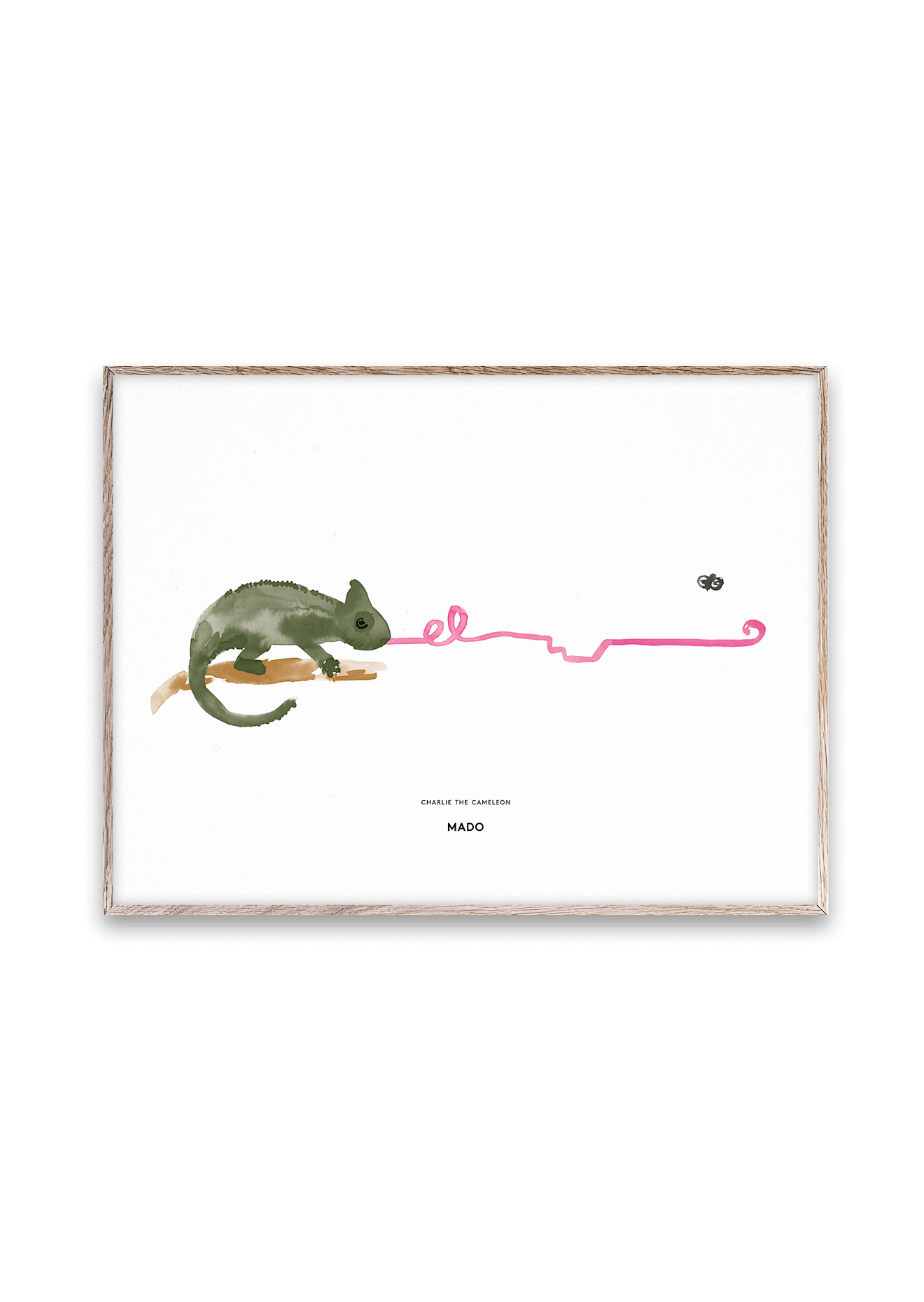 Charlie the Chameleon Print - Found My Way Invercargill