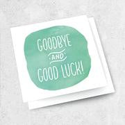 Ink Bomb | Goodbye and Good Luck Card - Found My Way Invercargill