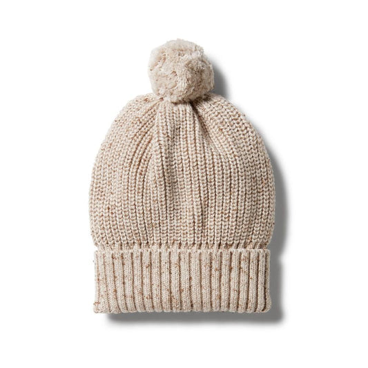 Wilson & Frenchy | Knitted Hat - Oatmeal Fleck - Found My Way Invercargill