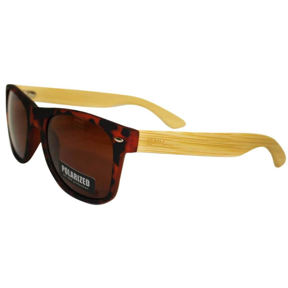 Moana Road | 50/50 Sunglasses - Tort with Wooden Arms - Found My Way Invercargill