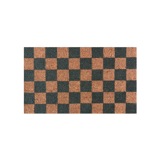 Potted | Checkered Green Doormat