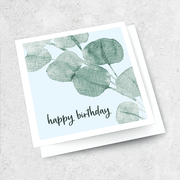 Petal & Press | Happy Birthday Card - Eucalyptus - Found My Way Invercargill
