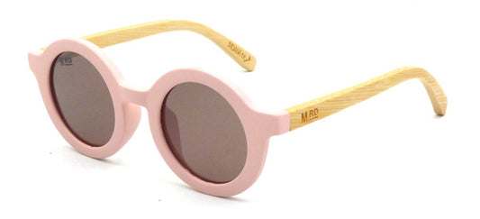 Moana Road | Sunglasses - Kids Bambino Pink w Wood Arms - Found My Way Invercargill