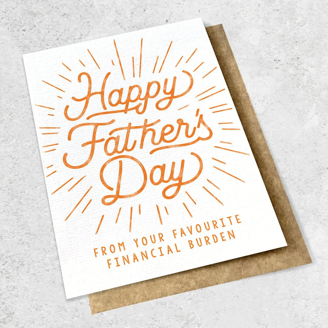 Ink Bomb | Happy Father's Day from your Favourite Financial Burden Card - Found My Way Invercargill