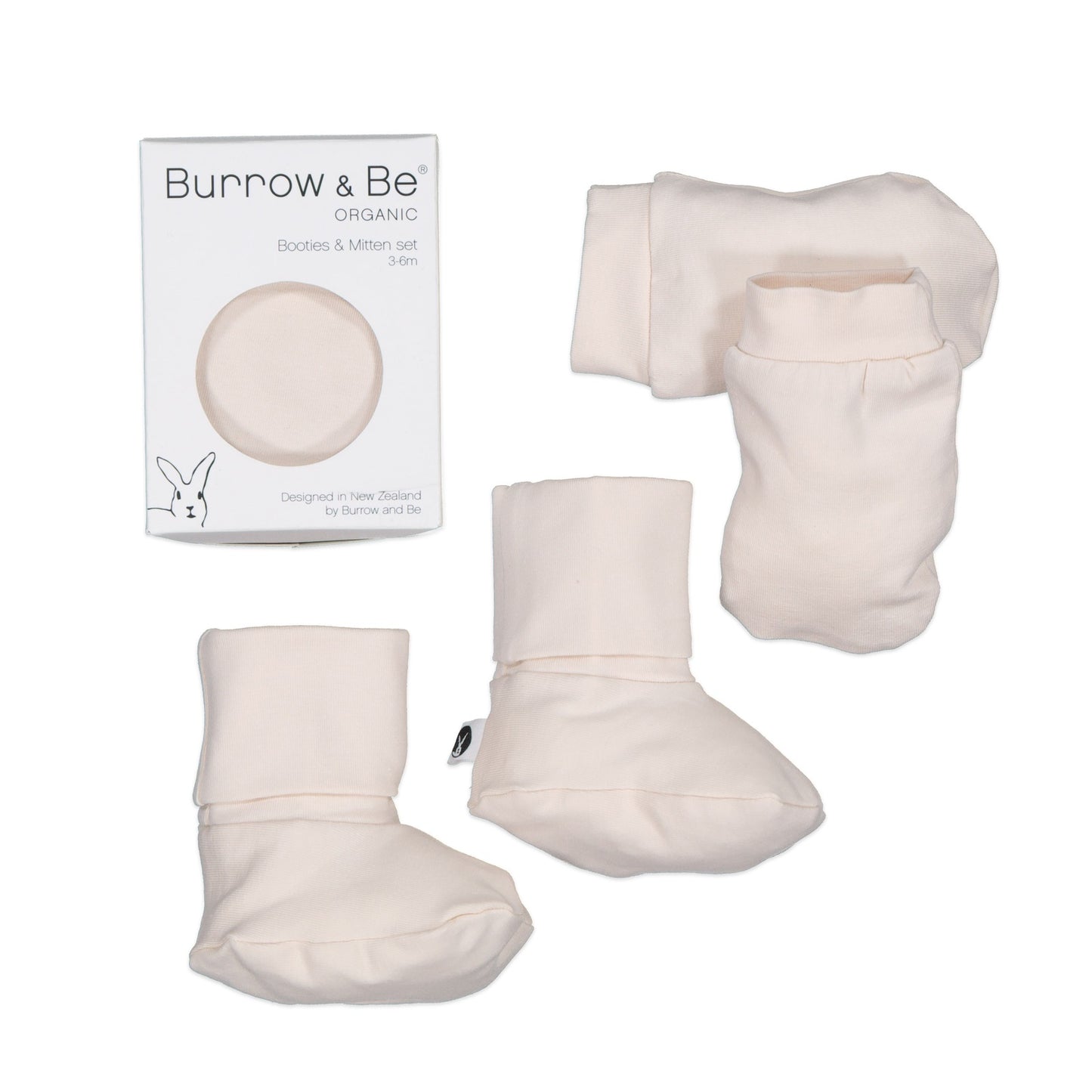 Burrow & Be | Essentials Booties & Mittens Set - Almond