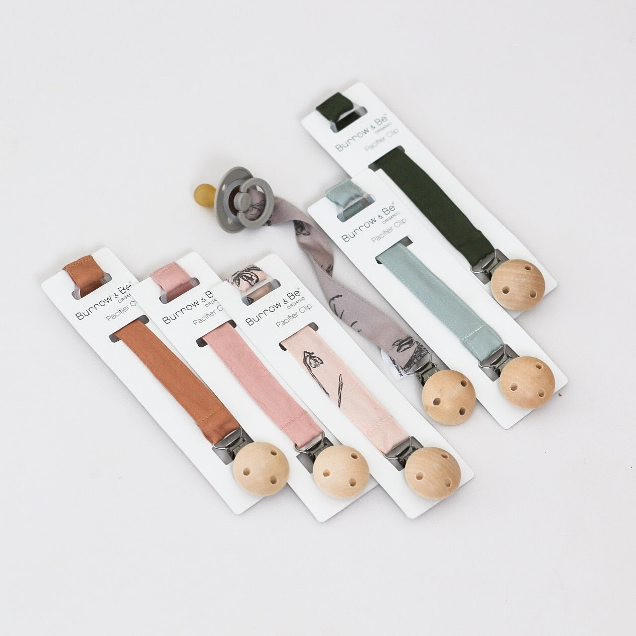 Burrow & Be | Essentials Pacifier clip - Found My Way Invercargill