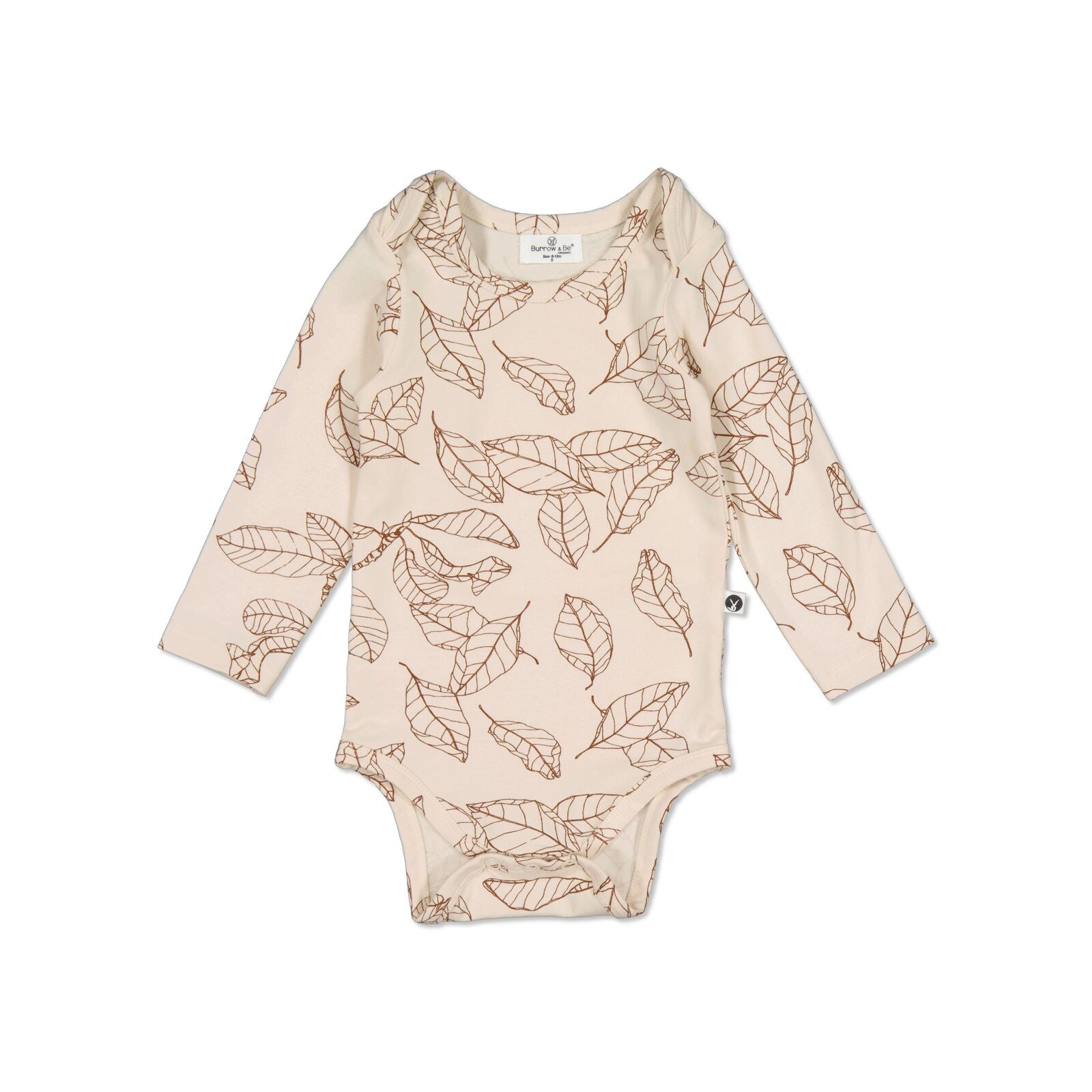 Burrow & Be | Long Sleeve Body Suit - Leaves - Found My Way Invercargill