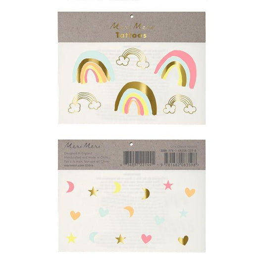 Meri Meri | Temporary Tattoos - Large - Set of 2 Sheets - Found My Way Invercargill