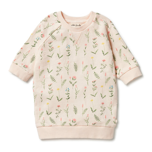 Wilson & Frenchy | Organic Terry Sweat Dress - Wild Flower