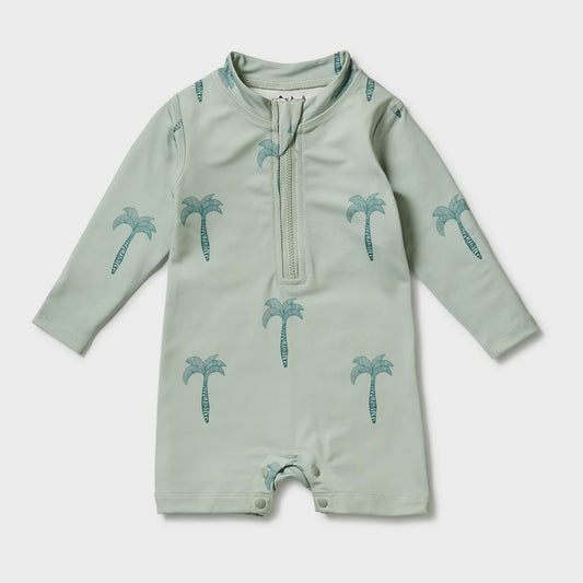 Wilson & Frenchy | One Piece Boyleg Swimsuit - Palm Tree