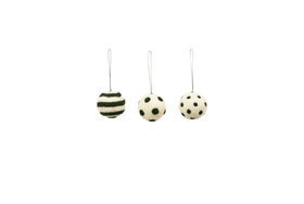 Maytime | FELT Hanging Spots & Stripes Green Baubles - Set of 3 - Found My Way Invercargill