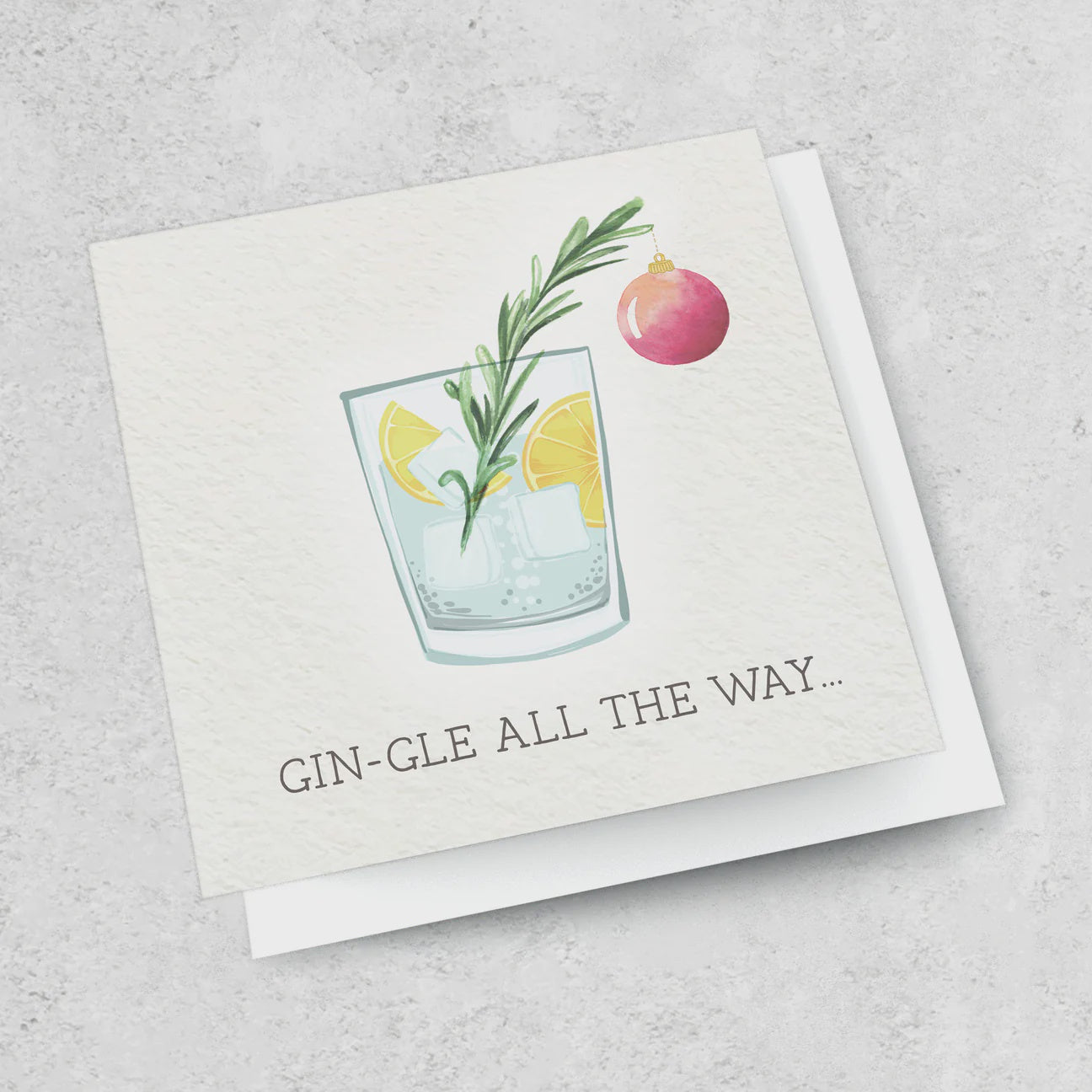 Ink Bomb | Gin-gle all the way card