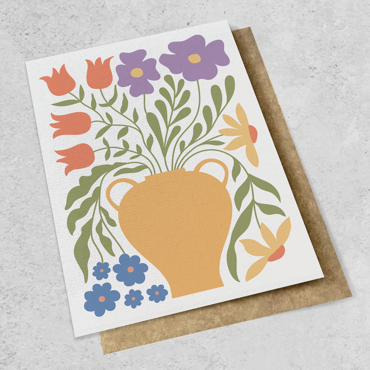 Ink Bomb | Vase of Flowers - Large Luxe Card