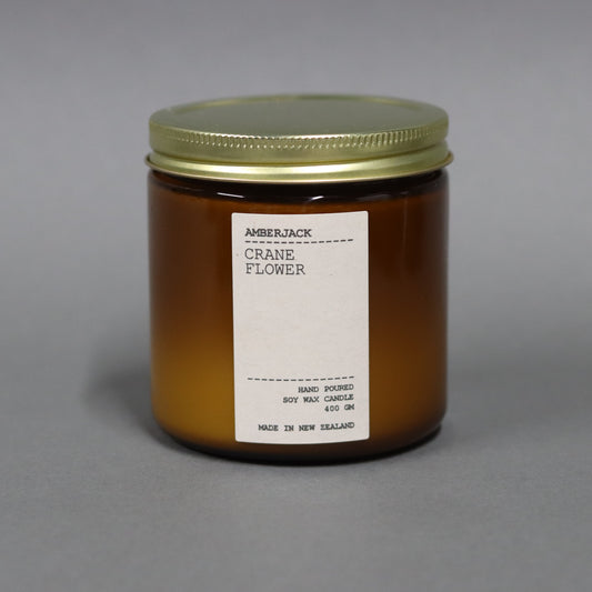 Amberjack Soy Candle | Crane Flower - Large - Found My Way Invercargill
