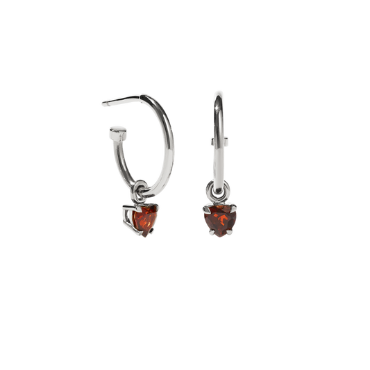 Meadowlark | Signature Hoops - Micro Heart Jewel - Found My Way Invercargill